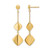 14K Yellow Gold Polished Fancy Dangle Earrings, 45.5 mm