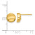 14K Yellow Gold Polished Stud Earrings, 9.15 mm - View 4