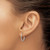 Rhodium-Plated 14K White Gold 1.20 mm Endless Tube Hoop Earrings, 16 mm Long - View 3