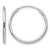 Rhodium-Plated 14K White Gold 1.50 mm Polished Endless Hoop Earrings, 18 mm Long
