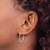 Rhodium-Plated 14K White Gold 1.50 mm Polished Endless Hoop Earrings, 20 mm Long - View 3