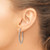 Rhodium-Plated 14K White Gold 1.50 mm Polished Endless Hoop Earrings, 30 mm Long - View 3