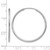 Rhodium-Plated 14K White Gold 1.50 mm Polished Endless Hoop Earrings, 30 mm Long - View 4