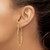 14K Yellow Gold 1.50 mm Polished Round Endless Hoop Earrings, 45 mm Long - View 3