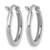 Rhodium-Plated 14K White Gold Polished 2 x 17.5 mm Polished Hoop Earrings, 17 mm Long - View 4