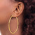 14K Yellow Gold Polished 2 x 55 mm Polished Hoop Earrings - View 3