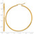 14K Yellow Gold Polished 2 x 55 mm Polished Hoop Earrings - View 5
