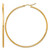 14K Yellow Gold Polished 2 x 60 mm Polished Hoop Earrings