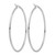Rhodium-Plated 14K White Gold Polished 2 x 60 mm Polished Hoop Earrings - View 4