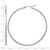 Rhodium-Plated 14K White Gold Polished 2 x 60 mm Polished Hoop Earrings - View 5