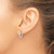 Rhodium-Plated 14K White Gold Polished 3 mm Polished Hoop Earrings, 14 mm Long - View 3