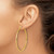 14K Yellow Gold Polished 2.5 mm Polished Hoop Earrings, 55 mm Long - View 3
