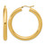 14K Yellow Gold Polished 5 mm Polished Hoop Earrings, 45 mm Long