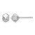 Rhodium-Plated 14K White Gold Hollow Polished Geometric Ball Stud Earrings, 5.6 mm