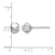 Rhodium-Plated 14K White Gold Hollow Polished Geometric Ball Stud Earrings, 5.6 mm - View 4