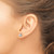 Rhodium-Plated 14K White Gold Hollow Polished/Satin and Diamond-Cut Ball Stud Earrings, 6 mm - View 3