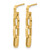 14K Yellow Gold Polished Link Dangle Earrings, 30.5 mm - View 2