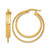 14K Yellow Gold Polished Hoop Earrings, 29 mm