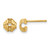 14K Yellow Gold Polished Stud Earrings, 7 mm