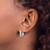 14K Yellow Gold with White Rhodium-Plated Polished/Diamond-Cut Square Hoop Earrings, 15.5 mm - View 3