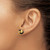 14K Yellow Gold with Enamel Polished Love Knot Stud Earrings, 10 mm - View 3
