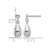 Rhodium-Plated 14K White Gold Polished Teardrop Dangle Earrings, 16 mm - View 4