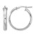 Rhodium-Plated 14K White Gold Polished Round Hoop Earrings, 25.5 mm