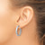 Rhodium-Plated 14K White Gold Polished Round Hoop Earrings, 25.5 mm - View 3