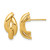 14K Yellow Gold Polished Twisted Stud Earrings, 17.53 mm