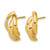 14K Yellow Gold Polished Twisted Stud Earrings, 17.53 mm - View 2