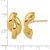 14K Yellow Gold Polished Twisted Stud Earrings, 20.2 mm - View 4