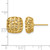 14K Yellow Gold Polished Puffed Square Stud Earrings, 12.2 mm - View 4