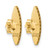 14K Yellow Gold Polished Mother of Pearl Post Drop Earrings, 17.5 mm - View 4