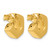 14K Yellow Gold Hollow Polished Hollow J-Hoop Post Earrings, 14.75 mm - View 4