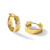 14K Yellow Gold Polished and Diamond-Cut Round Hoop Earrings, 16.9 mm - View 6