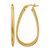 14K Yellow Gold Polished Twist Hoop Earrings, 38 mm