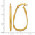 14K Yellow Gold Polished Twist Hoop Earrings, 38 mm - View 5