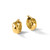 14K Yellow Gold Hollow Polished and Diamond-Cut Hoop Earrings, 17.5 mm - View 6