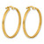 14K Yellow Gold Polished Greek Key Round Hoop Earrings, 28 mm - View 4