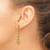14K Yellow Gold Hollow Polished Anchor Link Post Dangle Earrings, 40.75 mm - View 3