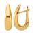 14K Yellow Gold Polished Fancy Tapered Teardrop Hinged Hoop Earrings, 24.45 mm