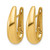 14K Yellow Gold Polished Fancy Tapered Teardrop Hinged Hoop Earrings, 24.45 mm - View 2