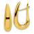 JBN 14K Yellow Gold Polished Fancy Tapered Teardrop Hinged Hoop Earrings