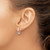 Rhodium-Plated 14K White Gold Polished 2.0 mm Oval Post J-Hoop Earrings, 16 mm Long - View 3