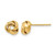 14K Yellow Gold Hollow Polished Stud Earrings, 8 mm