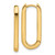 14K Yellow Gold 2.5 mm X 10.7 mm X 20.5 mm Rectangle Hoop Earrings