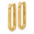 14K Yellow Gold 2.5 mm X 10.7 mm X 20.5 mm Rectangle Hoop Earrings - View 2