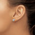 Sterling Silver Rhodium-Plated Polished Cownose Stingray Stud Earrings, 8.3 mm - View 3