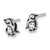 Sterling Silver Rhodium-Plated Polished Enamel Penguin Stud Earrings, 8 mm - View 2
