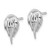 Sterling Silver Rhodium-Plated Polished Horseshoe Crab Stud Earrings, 14 mm - View 2